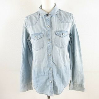 ギャップ(GAP)のギャップ GAP デニムシャツ 長袖 水色 XS *A1(シャツ/ブラウス(長袖/七分))