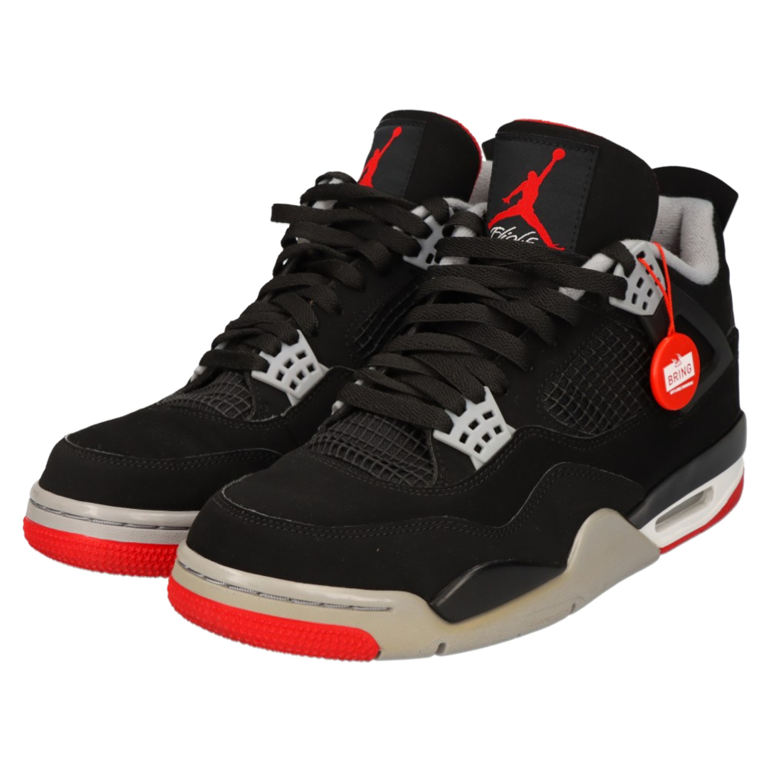 NIKE ナイキ AIR JORDAN 4 RETRO BRED エアジョーダンレトロ4ブレッド ハイカットスニーカー ブラック 308497-060