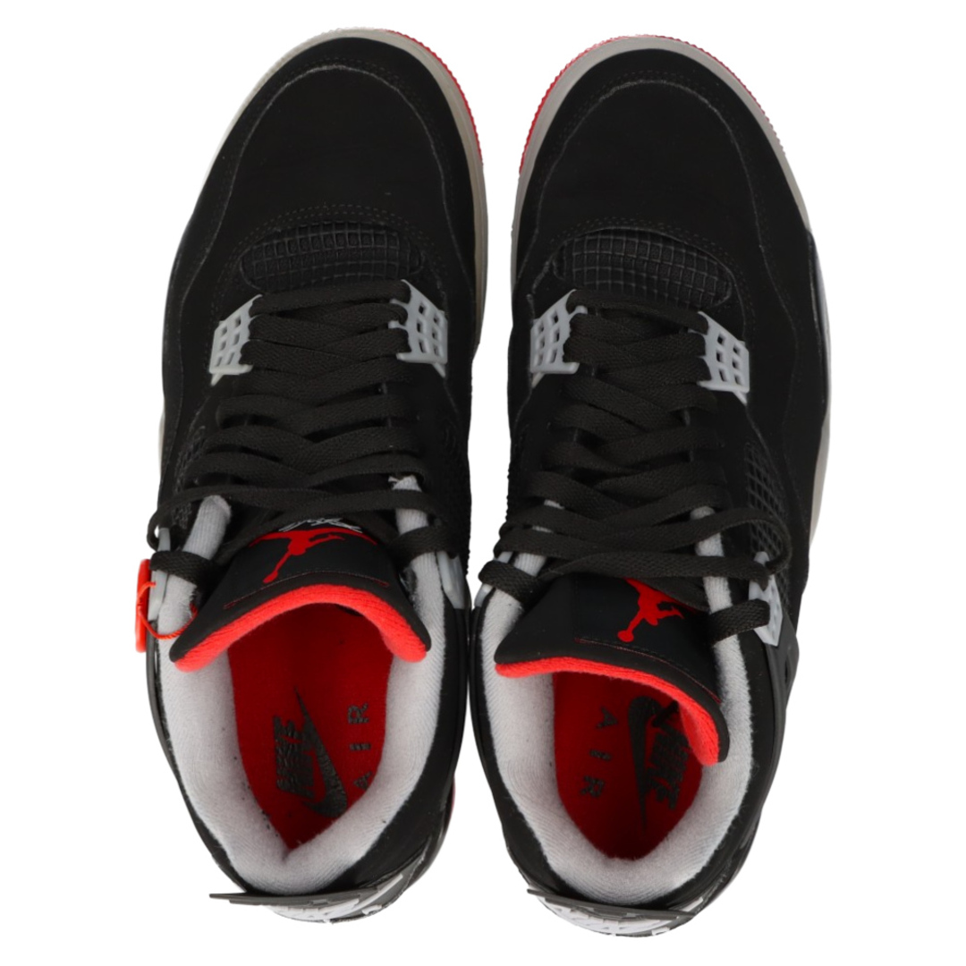 NIKE ナイキ AIR JORDAN 4 RETRO BRED エアジョーダンレトロ4ブレッド ハイカットスニーカー ブラック 308497-060