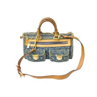 LOUIS VUITTON ルイヴィトン ハンドバッグ ルーピングMM モノグラム M51146 ブラウン ゴールド金具 美品  56793