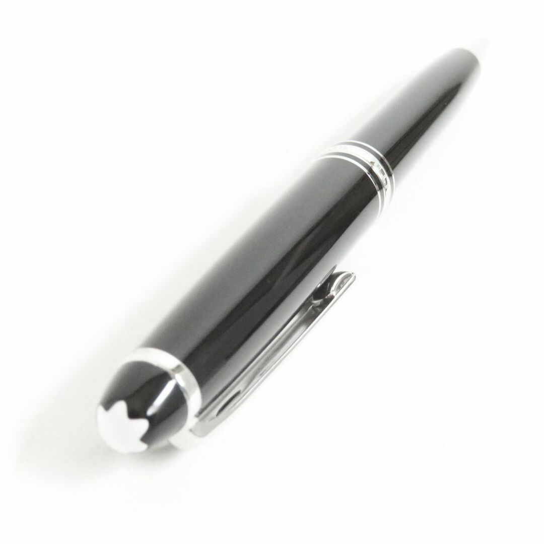 MONTBLANC(モンブラン)の極美品□MONTBLANC/モンブラン マイスターシュテュック ホワイトスター ツイスト式 ボールペン ブラック×シルバー ドイツ製 筆記確認◎ インテリア/住まい/日用品の文房具(ペン/マーカー)の商品写真