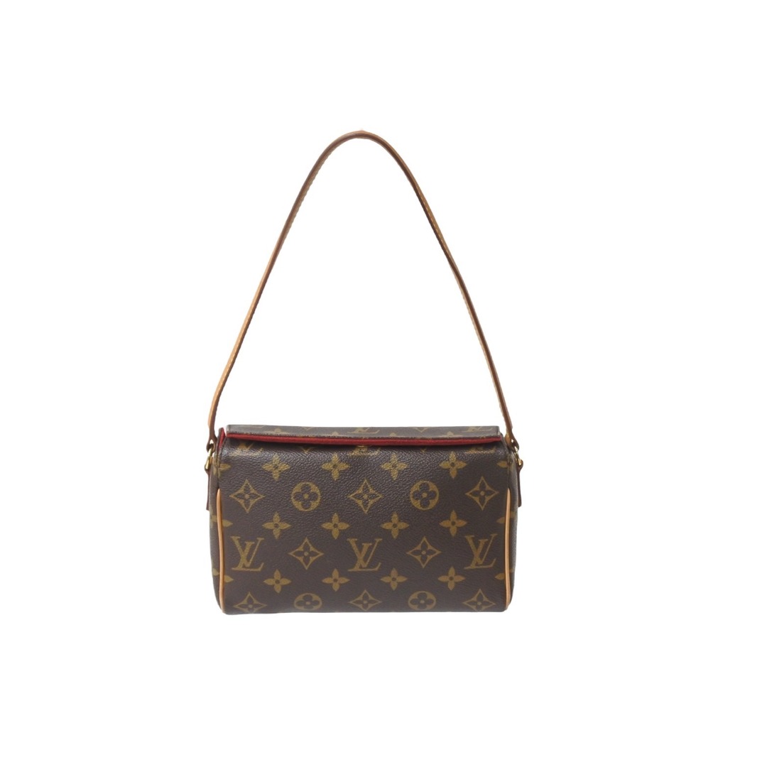 LOUIS VUITTON ルイヴィトン ハンドバッグ レシタル モノグラム M51900 ブラウン ゴールド金具 美品  56795