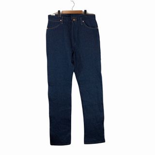 ラングラー(Wrangler)の新品タグ付き Wrangler ラングラー デニムパンツ 大きいサイズ インディゴブルー (メンズ 35/38) 中古 古着 P0145(デニム/ジーンズ)