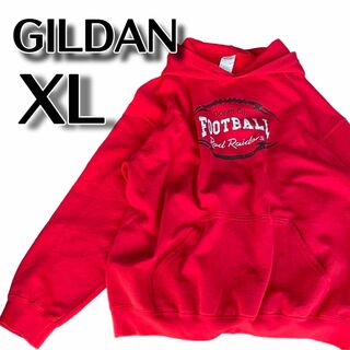 ギルタン(GILDAN)の【426】　GILDAN ギルダン　オーバーサイズパーカー　フード付き　レッド(パーカー)
