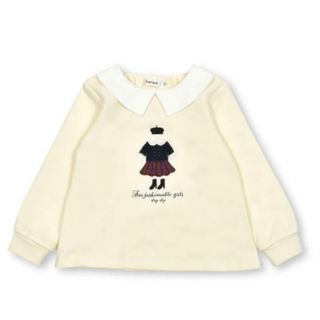 スラップスリップ(SLAP SLIP)の新品　キッズ　襟付きAライントレーナー　100(Tシャツ/カットソー)