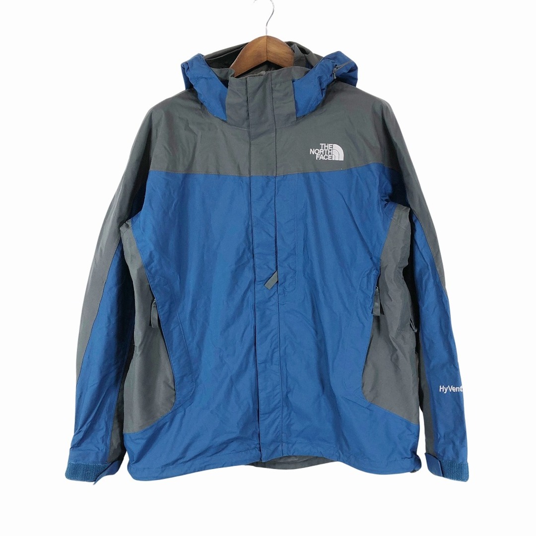 THE NORTH FACE(ザノースフェイス)のSALE///// THE NORTH FACE ノースフェイス HYVENT マウンテンパーカー 防水  アウトドア キャンプ アウター 防寒 ブルー (メンズ L) P0153 メンズのジャケット/アウター(マウンテンパーカー)の商品写真