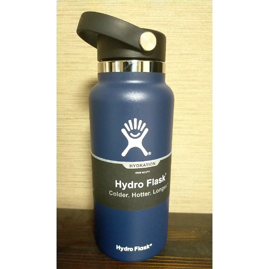 HydroFlask(ハイドロフラスク)の新品未使用　HydroFlask 32oz946ml ワイドマウス/ネイビー キッズ/ベビー/マタニティの授乳/お食事用品(水筒)の商品写真