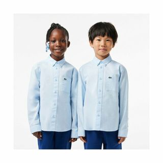 ラコステ(LACOSTE)の【ライトブルー】BOYS 配色パッチポケットボタンダウンシャツ(その他)