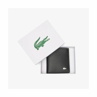 ラコステ(LACOSTE)の【ブラック】FG コンパクトウォレット(折り財布)