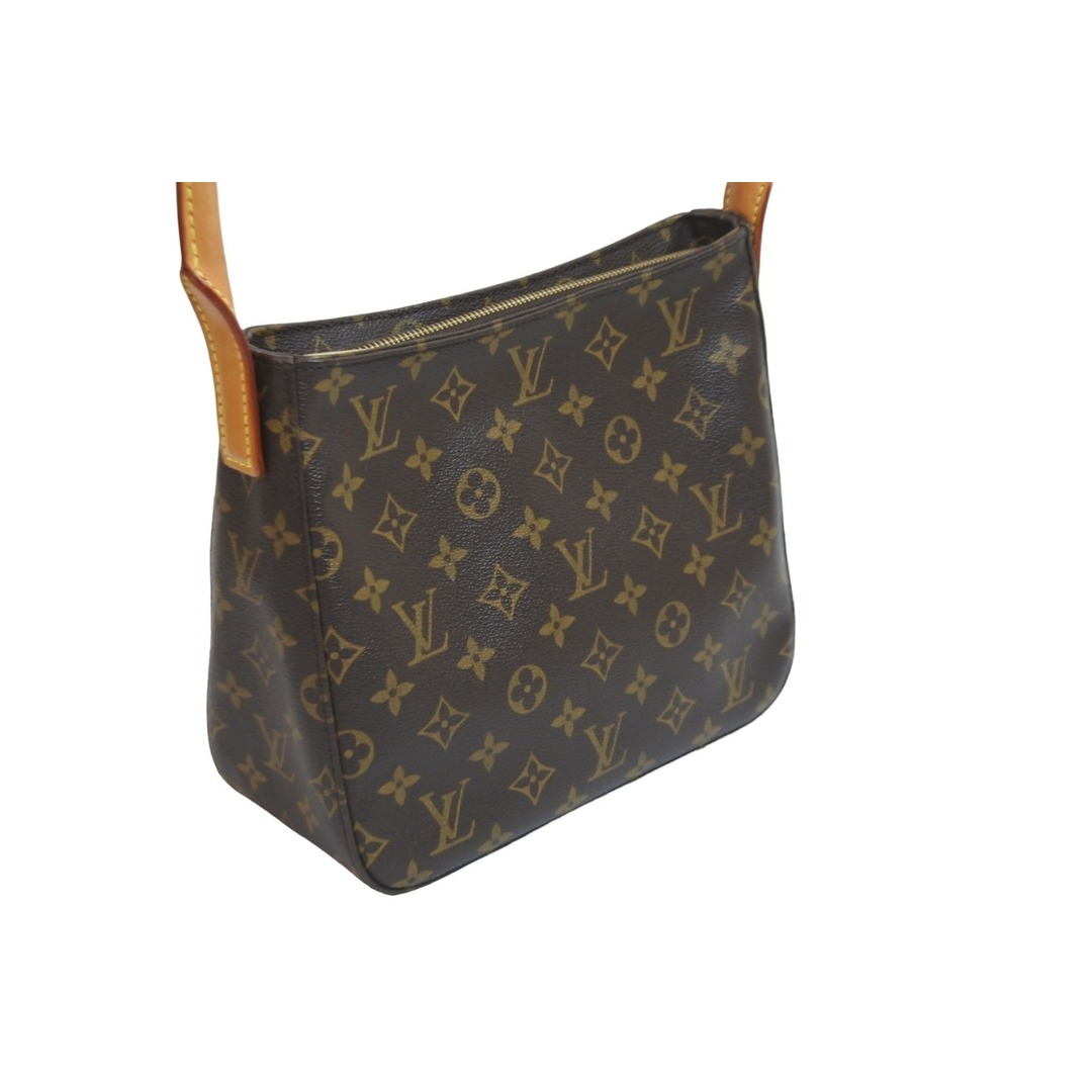 LOUIS VUITTON ルイヴィトン ハンドバッグ ルーピングMM モノグラム M51146 ブラウン ゴールド金具 美品  56793