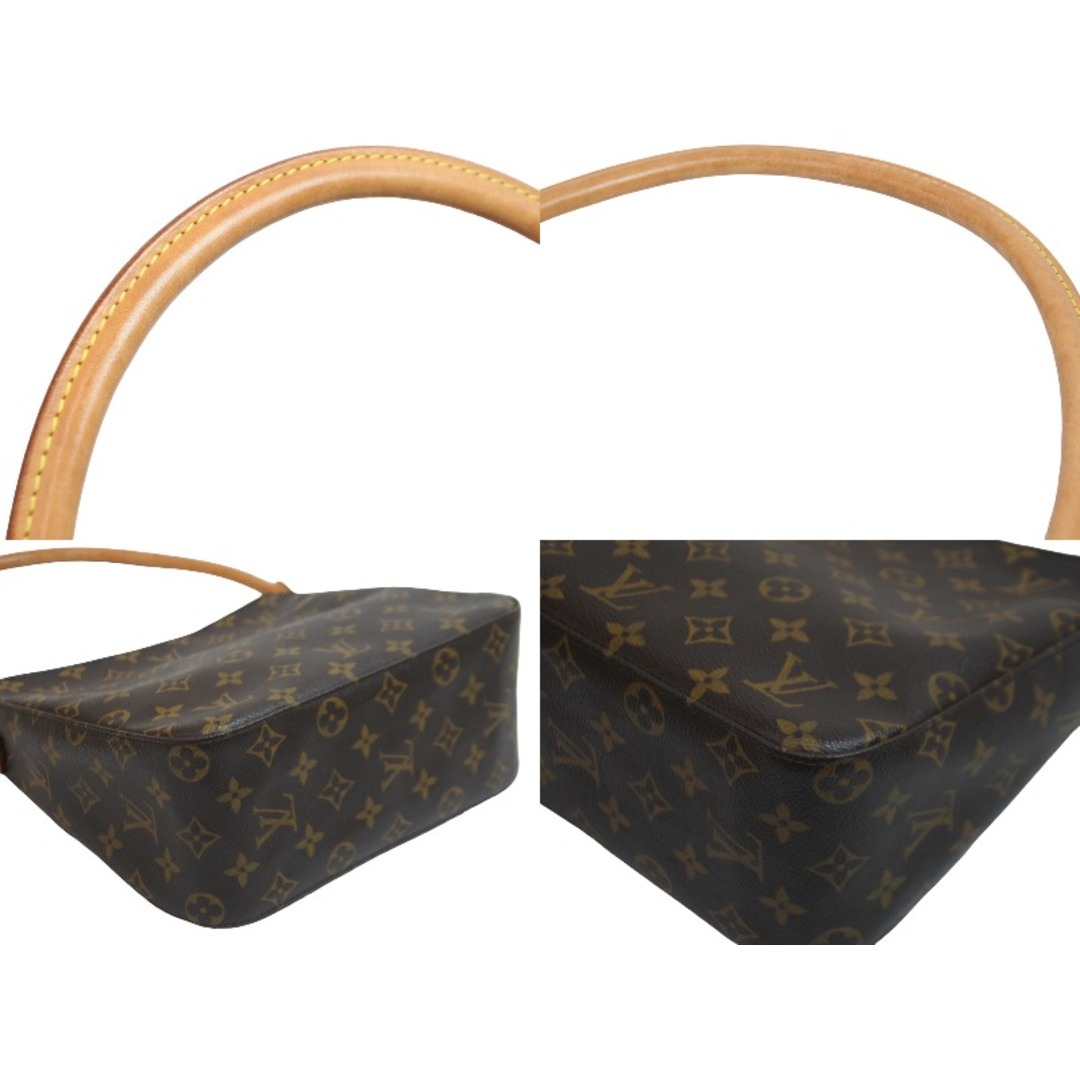 LOUIS VUITTON ルイヴィトン ハンドバッグ ルーピングMM モノグラム M51146 ブラウン ゴールド金具 美品  56793