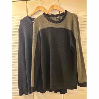 エイチアンドエム(H&M)のH&M メンズ　セーター　2枚セット　size 海外Lサイズ(ニット/セーター)