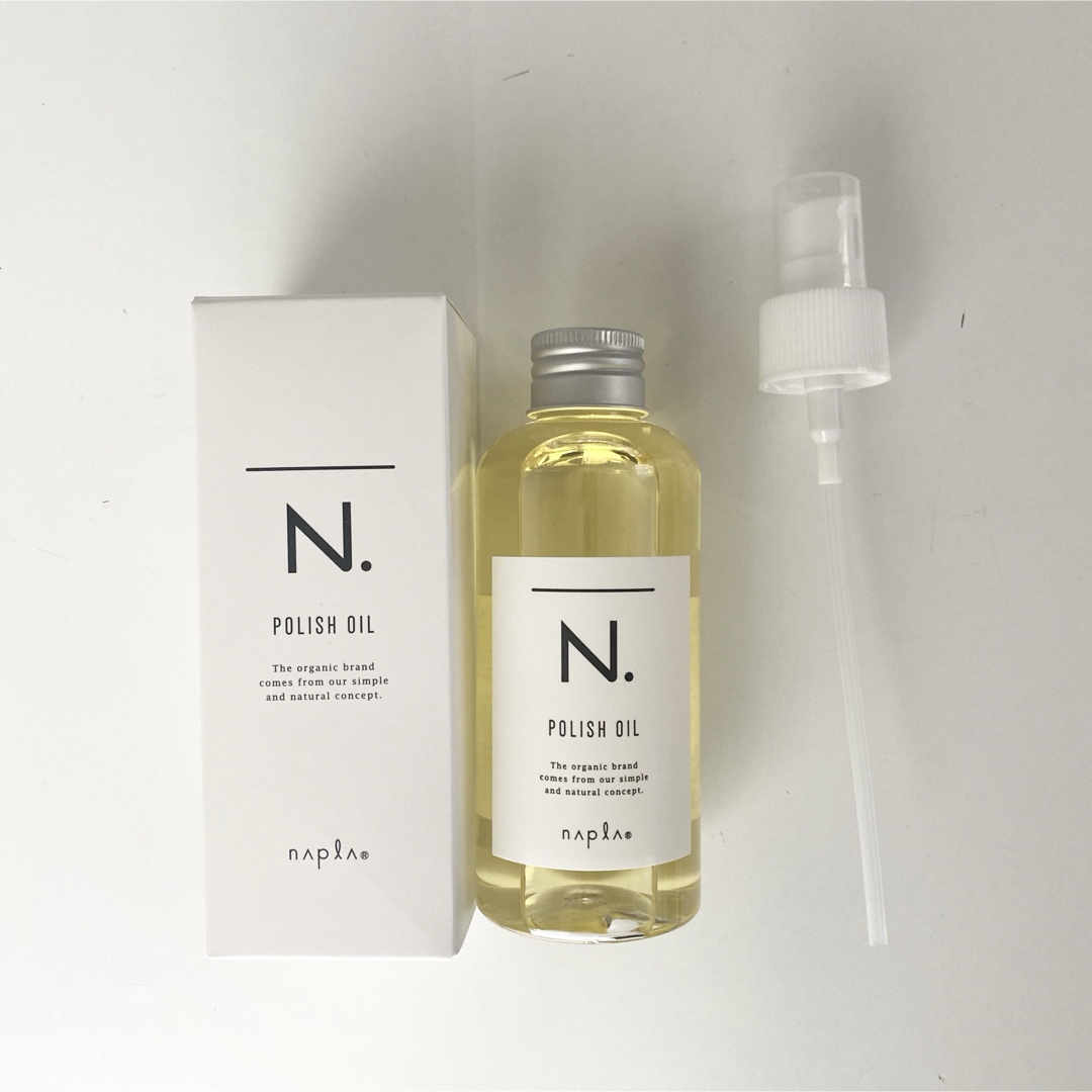 N.（Napla）(エヌドット)のナプラ N. ポリッシュオイル 150ml 未使用 外箱あり ポンプあり コスメ/美容のヘアケア/スタイリング(オイル/美容液)の商品写真