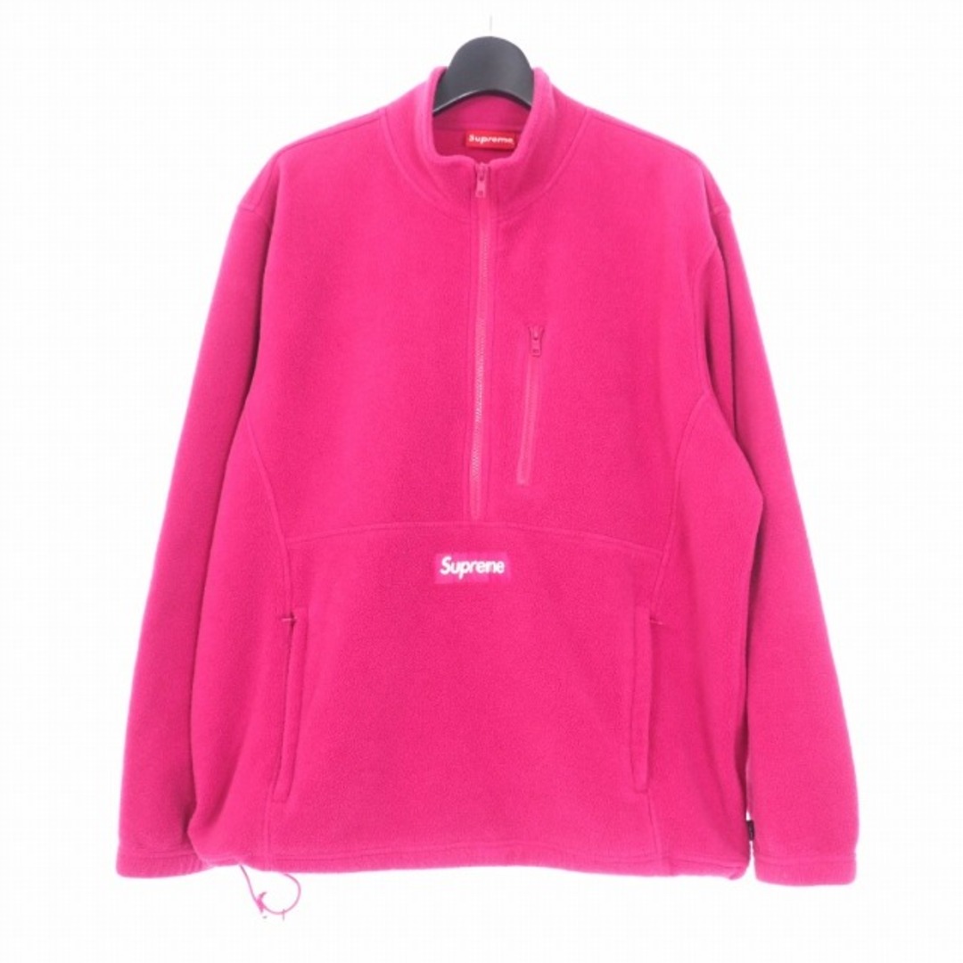 シュプリーム SUPREME 21AW ポーラテック ハーフジップ L ピンク