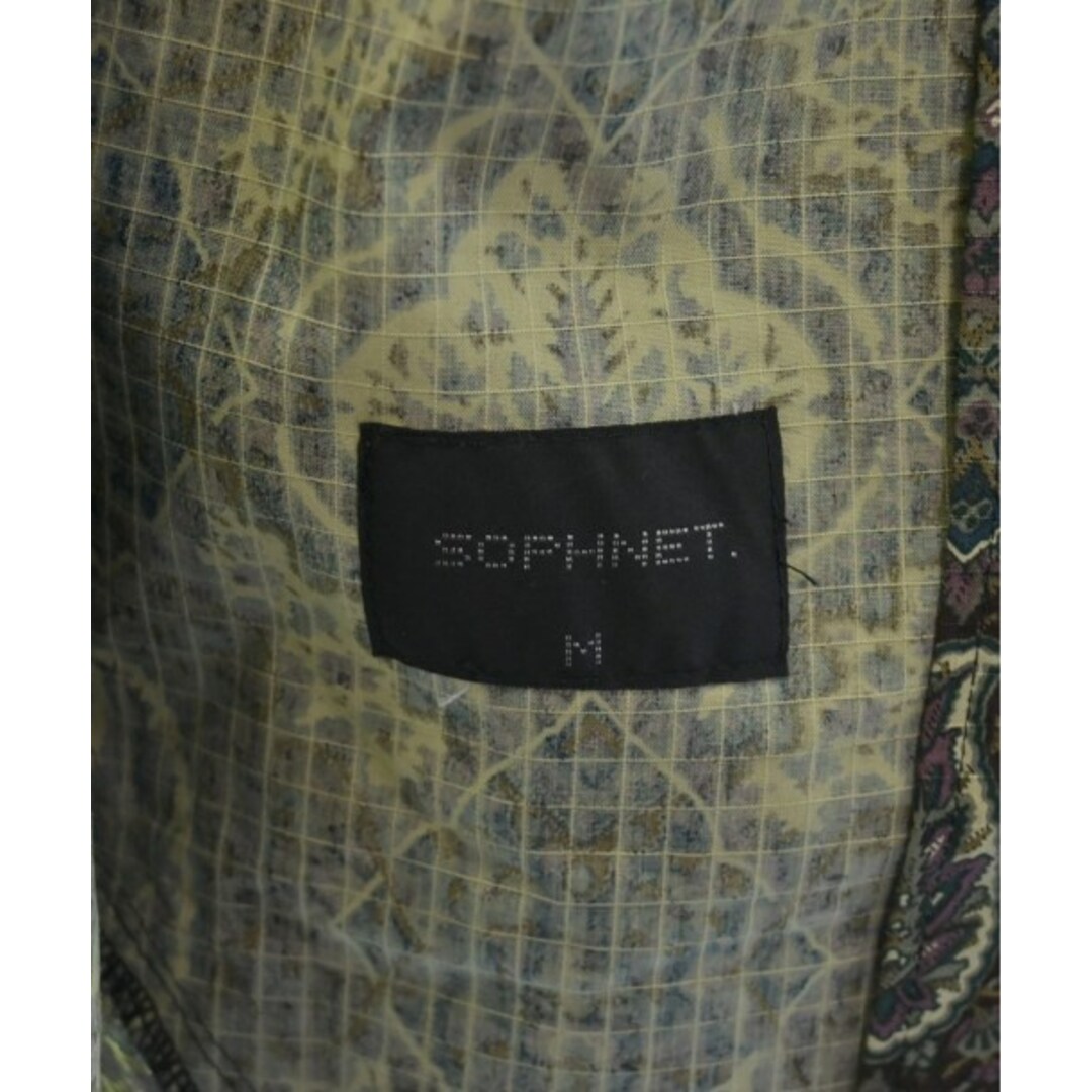 なし伸縮性SOPHNET. ソフネット ジャケット L カーキx紫x茶
