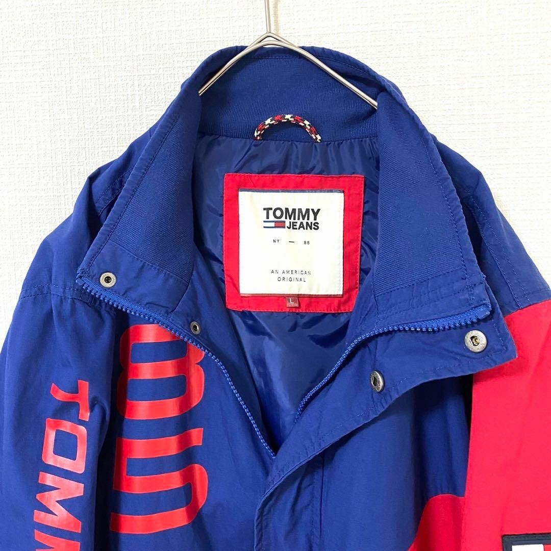 TOMMY JEANS(トミージーンズ)のジャケット トミージーンズ ロゴプリント ワッペン L コットン メンズのジャケット/アウター(ナイロンジャケット)の商品写真