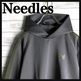 【即完売モデル】NEEDLES バタフライ ベロア サイドライン 希少 パーカー