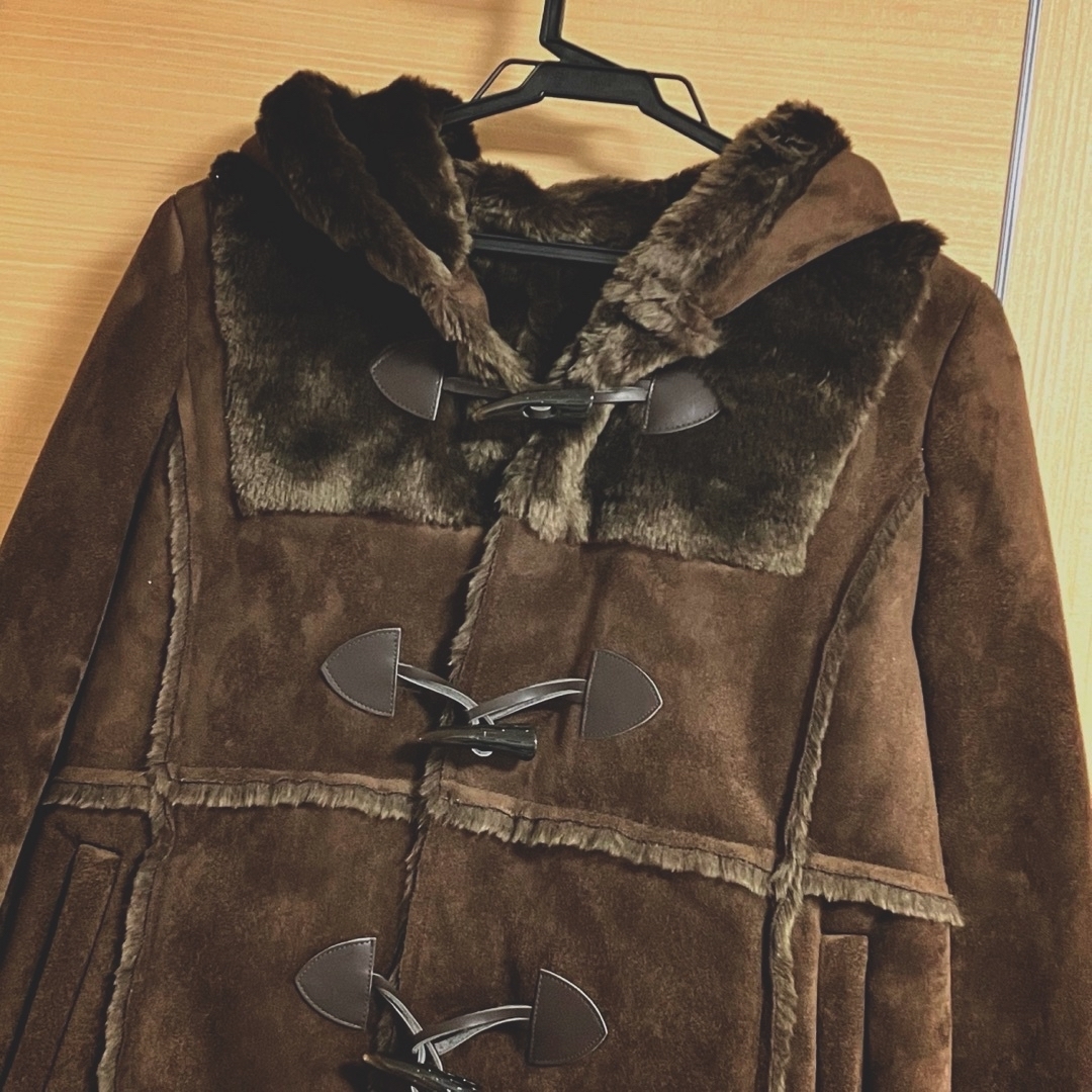 ✱新品未使用✱ 暖かムートンダッフルコート レディースのジャケット/アウター(ダッフルコート)の商品写真