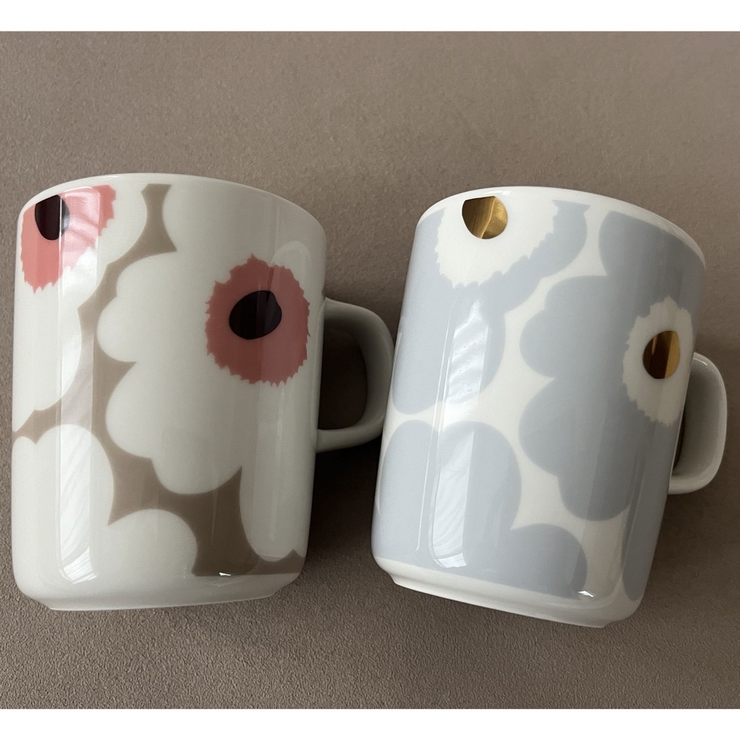 マリメッコ marimekko ウニッコ アイシーグレー×ゴールド 3点セット