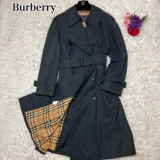 バーバリー(BURBERRY) ネイビー トレンチコート(レディース)の通販 100