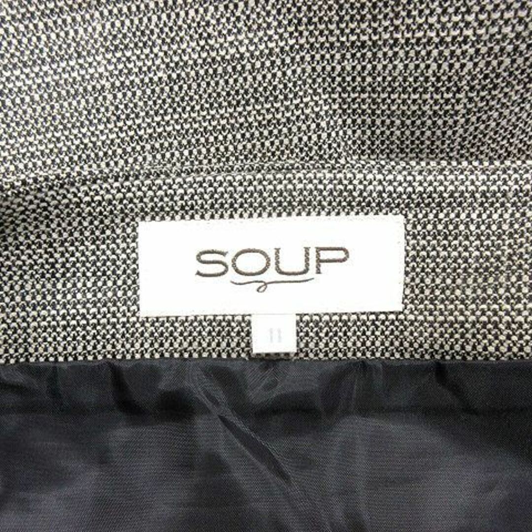 SOUP(スープ)のスープ SOUP フレアスカート ひざ丈 ツイード 11 グレー /AU レディースのスカート(ひざ丈スカート)の商品写真