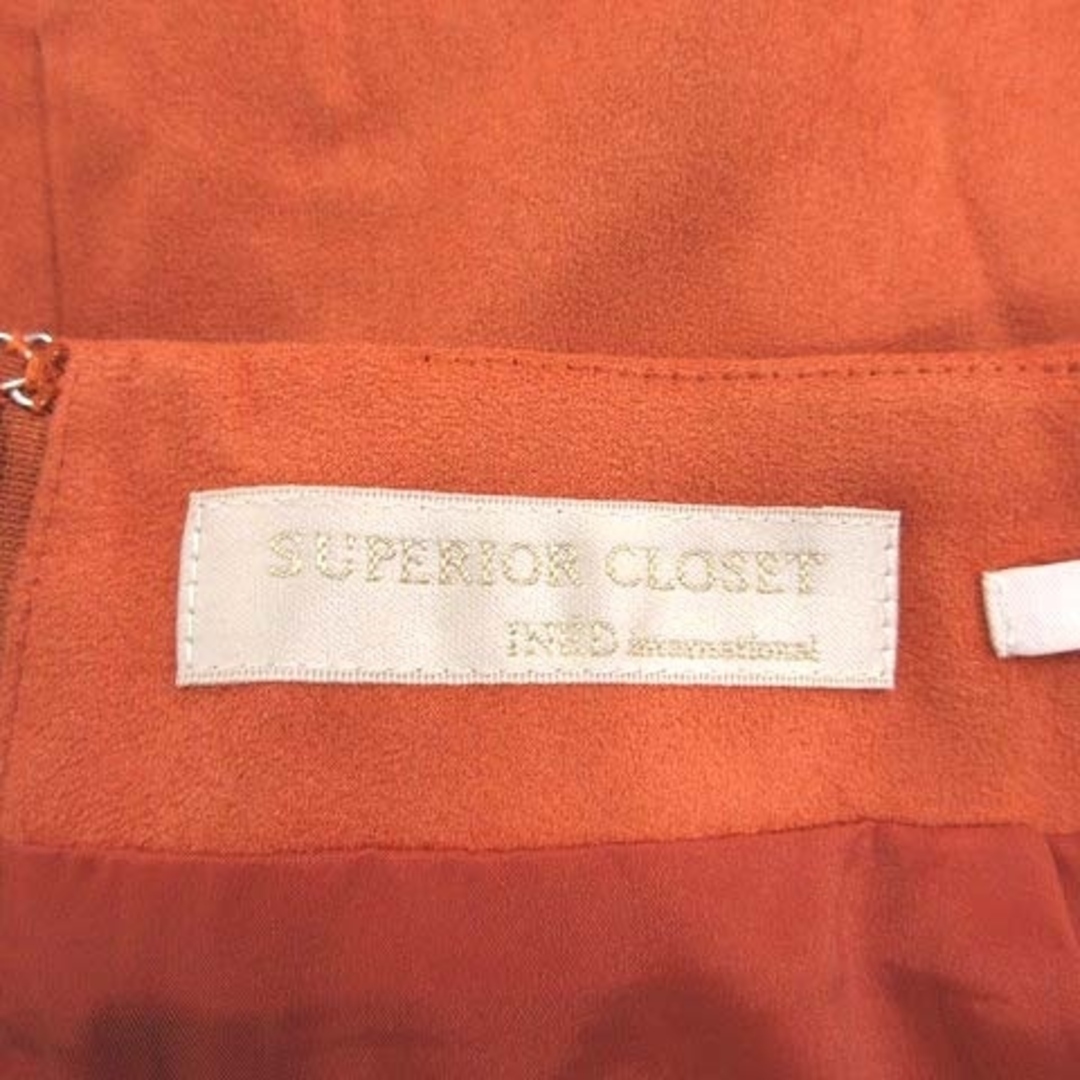 INED(イネド)のイネド INED タイトスカート ロング スリット スエード調 9 オレンジ レディースのスカート(ロングスカート)の商品写真