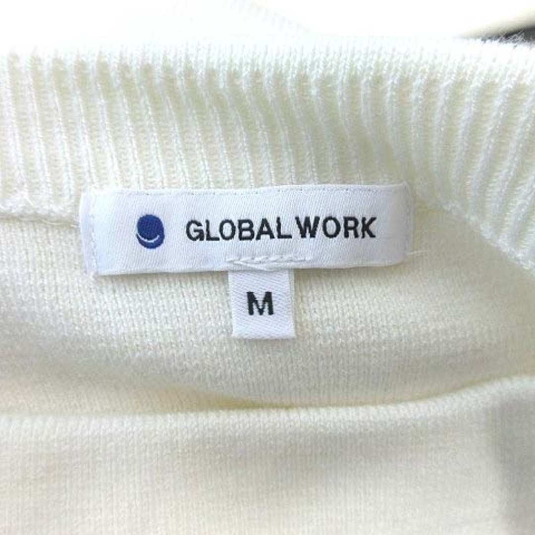 GLOBAL WORK(グローバルワーク)のグローバルワーク ニット セーター 長袖 ボートネック M 白 レディースのトップス(ニット/セーター)の商品写真