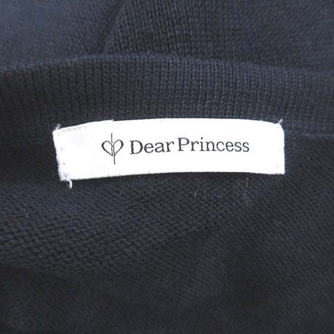 Dear Princess(ディアプリンセス)のディアプリンセス ニット カットソー 長袖 レース ビーズ クルーネック 紺 レディースのトップス(ニット/セーター)の商品写真