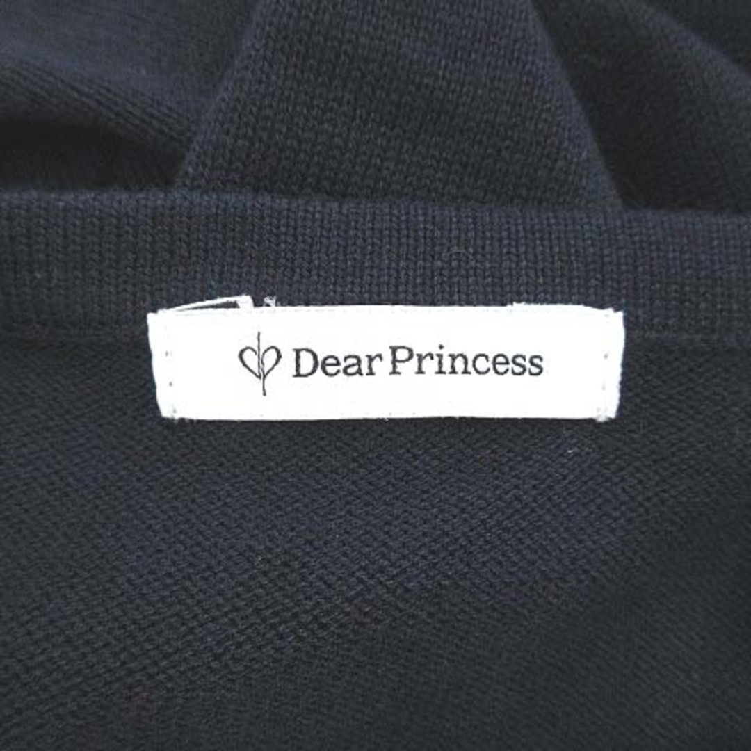 Dear Princess(ディアプリンセス)のディアプリンセス ニットカーディガン 長袖 クルーネック M 紺 ネイビー レディースのトップス(カーディガン)の商品写真