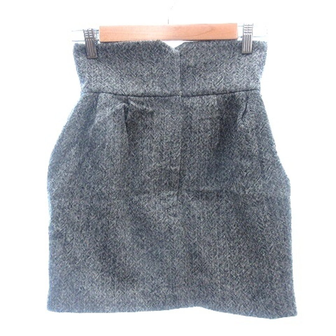 SNIDEL(スナイデル)のスナイデル タイトスカート ミニ ヘリンボーン柄 ツイード ウール 1 グレー レディースのスカート(ミニスカート)の商品写真
