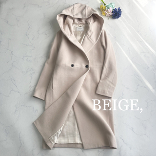 美品★BEIGE，ベイジ  BEIGEウールロングコート