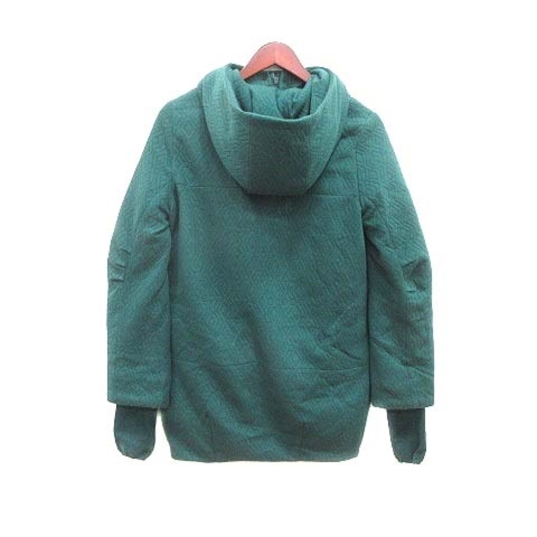 SLY(スライ)のSLY 中綿コート ジップアップ 総裏地 フード 1 緑 グリーン ■MO レディースのジャケット/アウター(その他)の商品写真