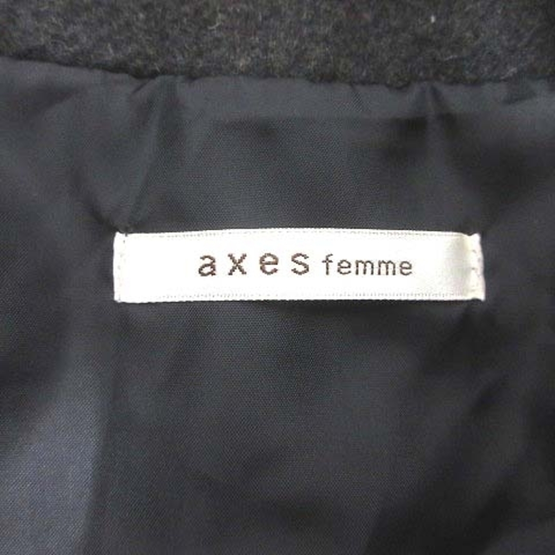 axes femme(アクシーズファム)のアクシーズファム チェスターコート 中綿 ダブル コサージュ付き M ■MO レディースのジャケット/アウター(その他)の商品写真