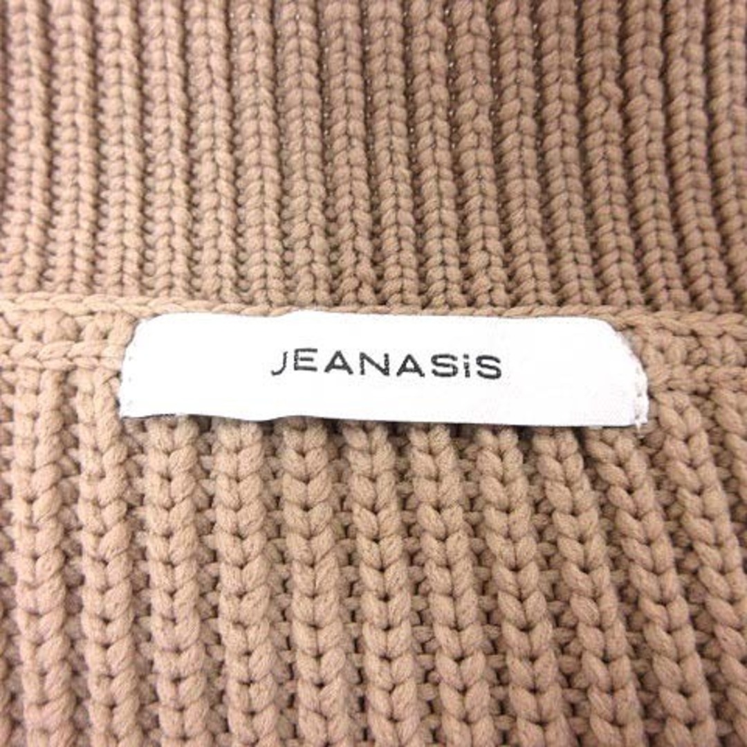 JEANASIS(ジーナシス)のジーナシス JEANASIS ニット セーター Vネック 長袖 F ベージュ レディースのトップス(ニット/セーター)の商品写真