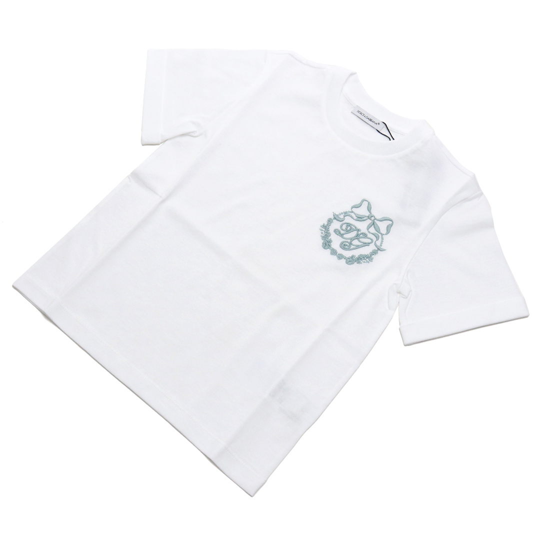 DOLCE&GABBANA ドルチェ&ガッバーナ L5JT9H Tシャツ ホワイト系 ベビー キッズ/ベビー/マタニティのベビー服(~85cm)(Ｔシャツ)の商品写真