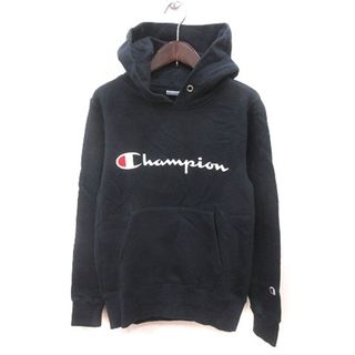 チャンピオン(Champion)のチャンピオン パーカー プリント 長袖 M 黒 ブラック 白 ホワイト 赤(パーカー)