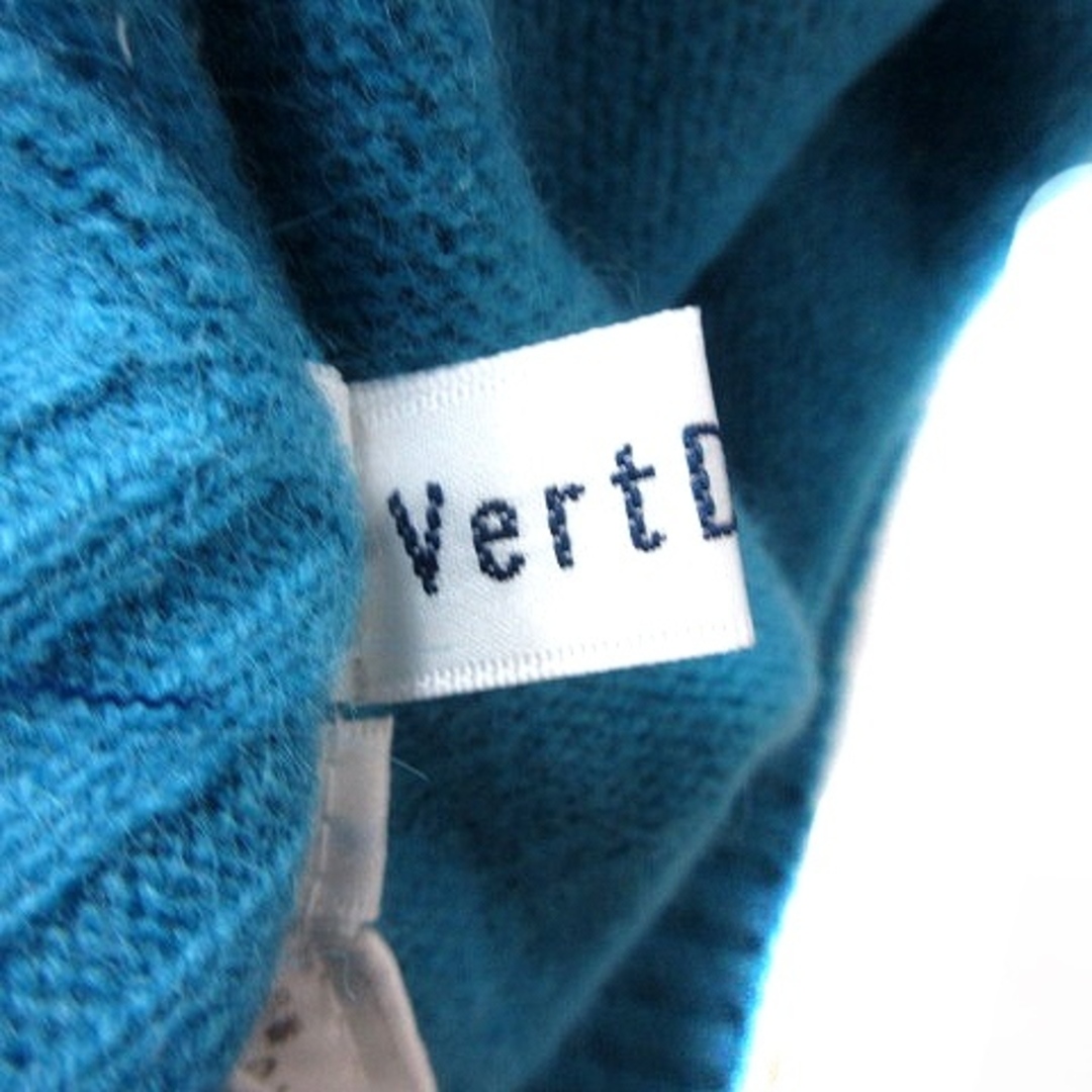 Vert Dense(ヴェールダンス)のヴェールダンス ニット カットソー タートルネック 半袖 ウール 2 水色  レディースのトップス(カットソー(半袖/袖なし))の商品写真