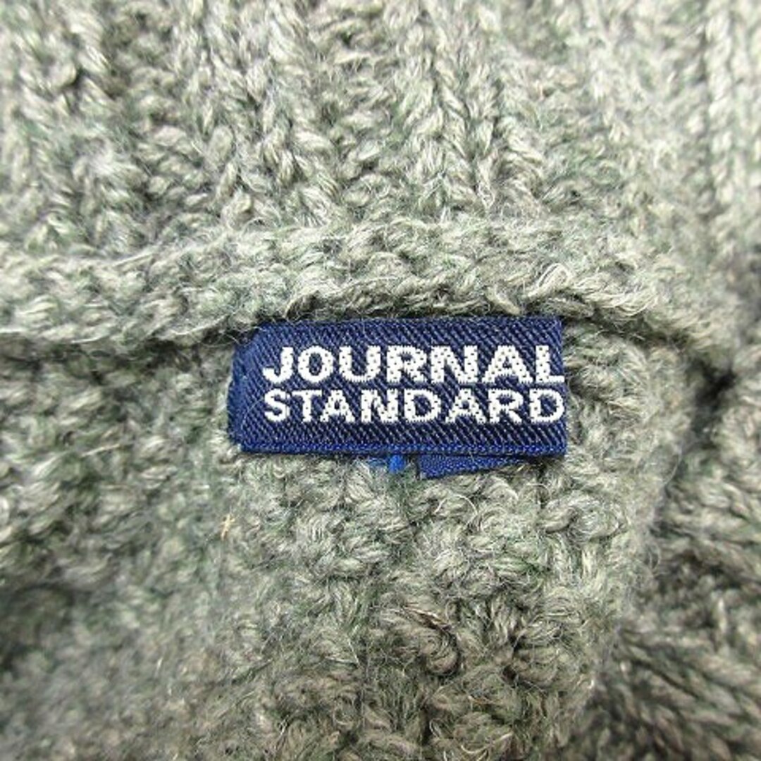 JOURNAL STANDARD(ジャーナルスタンダード)のジャーナルスタンダード ニットセーター ショールカラー 麻混 半袖 カーキ 緑 レディースのトップス(ニット/セーター)の商品写真