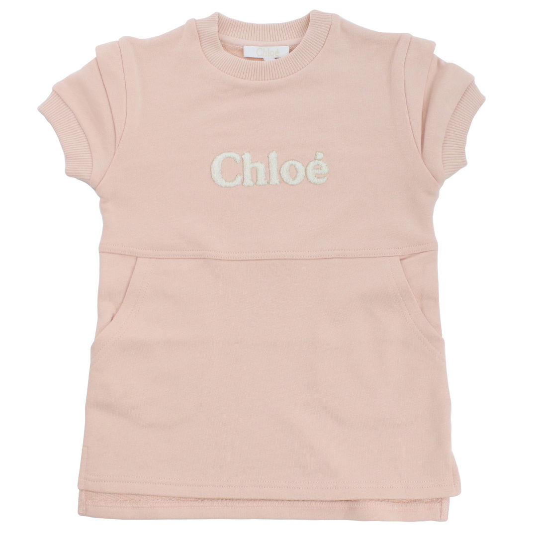 Chloe(クロエ)のChloe クロエ C12900 ワンピース PINK WASHED PINK ピンク系 ベビー キッズ/ベビー/マタニティのベビー服(~85cm)(ワンピース)の商品写真