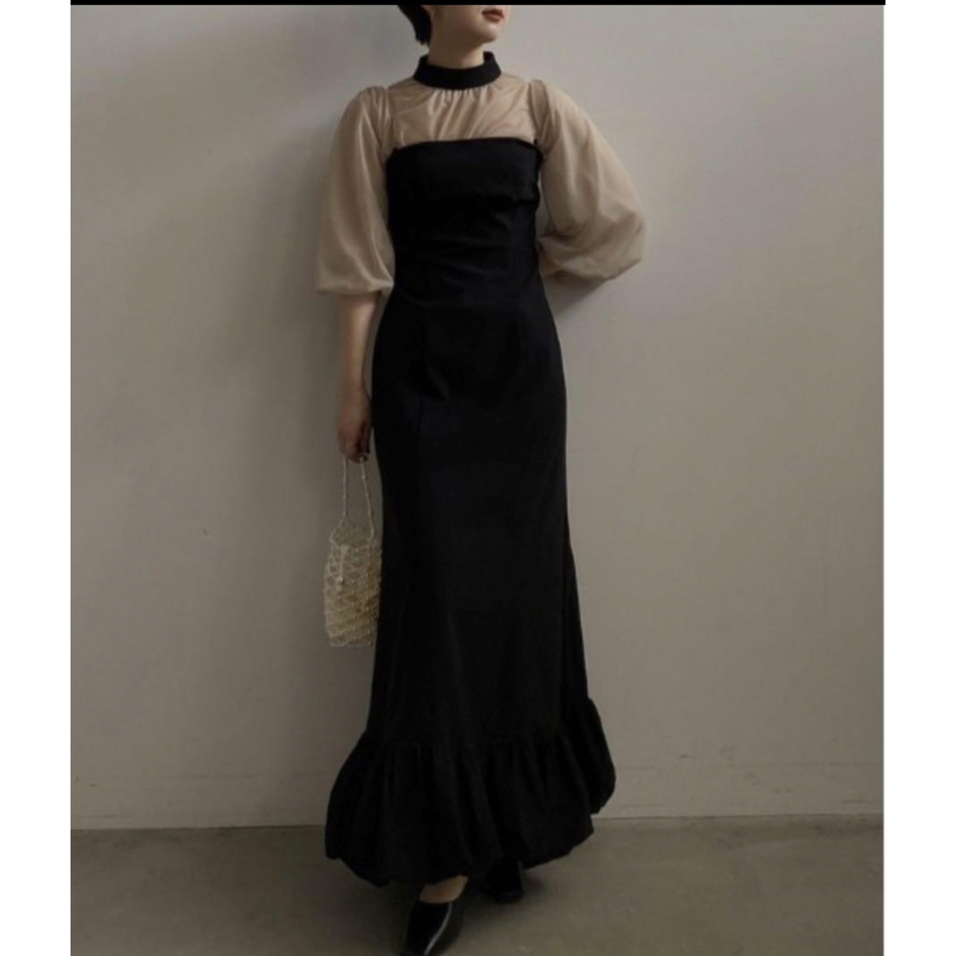 AMERI LAYERED BALLOON HEM DRESS 新品　タグ付き レディースのワンピース(ロングワンピース/マキシワンピース)の商品写真