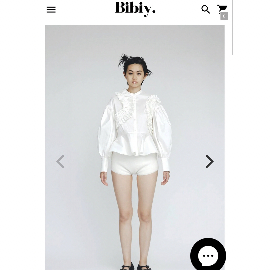 新品タグ付き　ELLIE PEPURAMU BLOUSE Bibiy レディースのトップス(シャツ/ブラウス(長袖/七分))の商品写真