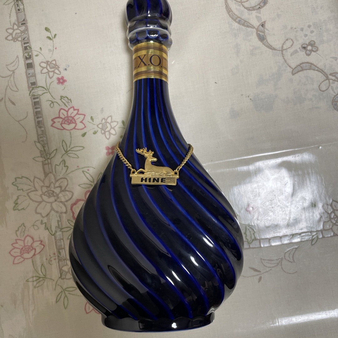HINE XOブルーリモージュ 陶器ボトル 700ml ブランデー コニャック-