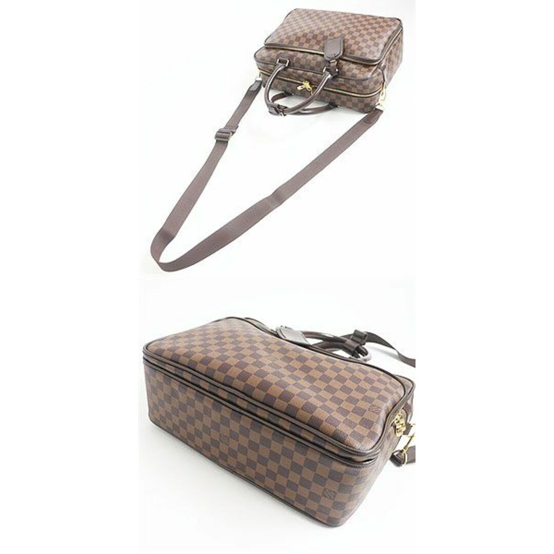 極美品□LOUIS VUITTON/ルイヴィトン N23252 ダミエ イカール ゴールド金具 2WAY ブリーフケース/ショルダーバッグ ブラウン 仏製 鍵付き