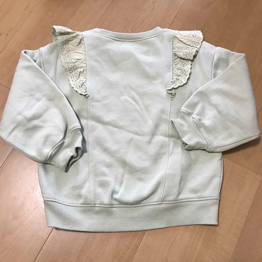 GU(ジーユー)のGU 裏起毛スウェット　110 キッズ/ベビー/マタニティのキッズ服女の子用(90cm~)(Tシャツ/カットソー)の商品写真