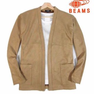 ビームス(BEAMS)の【BEAMS/ビームス】スウェード調 ボタンレスカーディガン トッパージャケ(カーディガン)