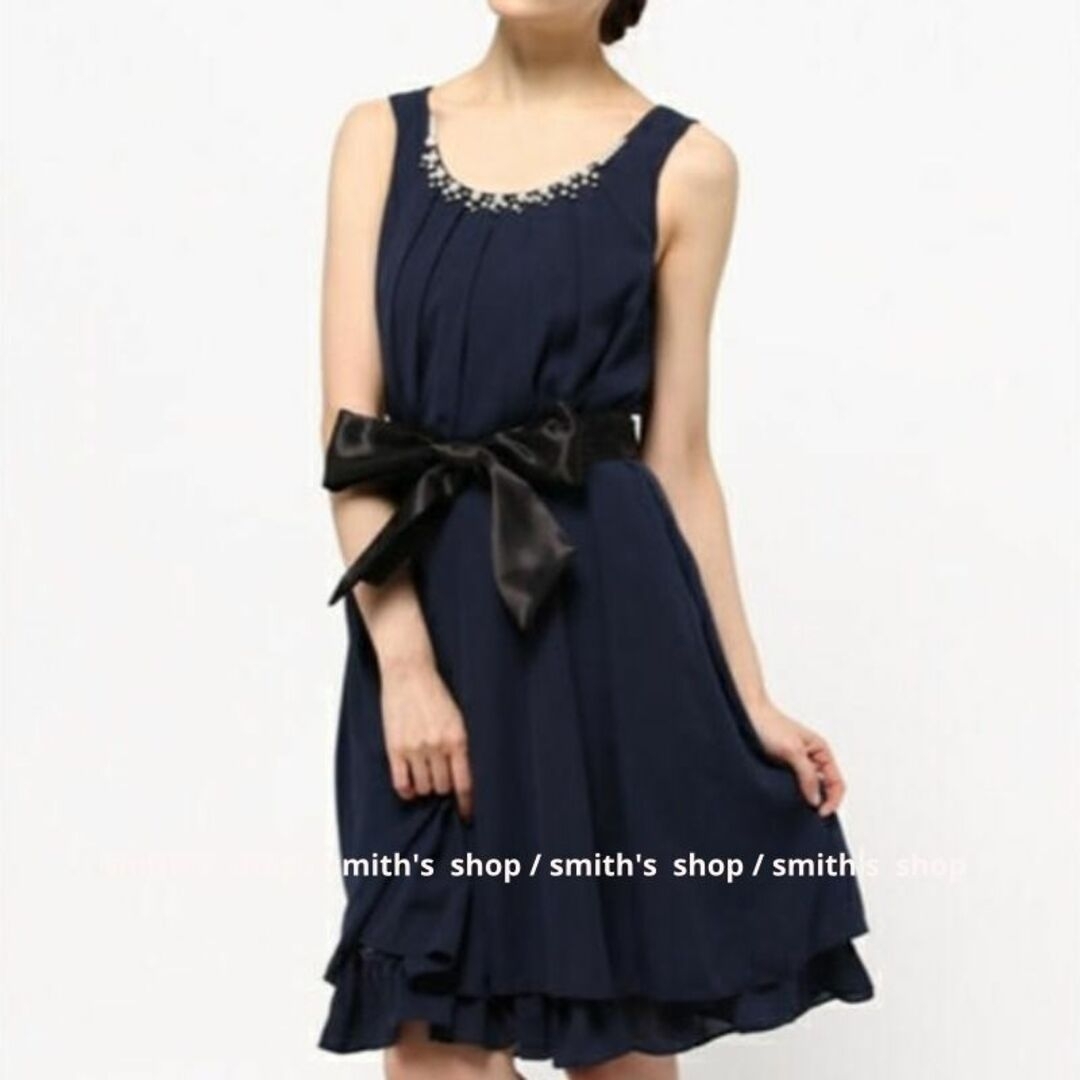 axes femme - axes femme バックバラスリットドレス 紺の通販 by axes femme - axes femme バックバラスリットドレス 紺の通販 by