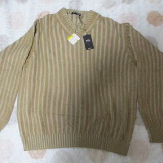 ニット/セーター新品☆ラグ付き　２３区　HOMME　メンズニット　Vネック　L　オンワード樫山