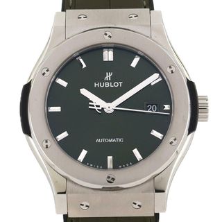 ウブロ(HUBLOT)のウブロ クラシックフュージョンチタニウムグリーン 542.NX.8970.LR TI 自動巻(腕時計(アナログ))