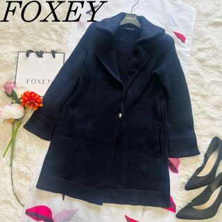 FOXEY NEW YORK - FOXEY NY♡38撥水レインコート極美品♡ネイビーの ...