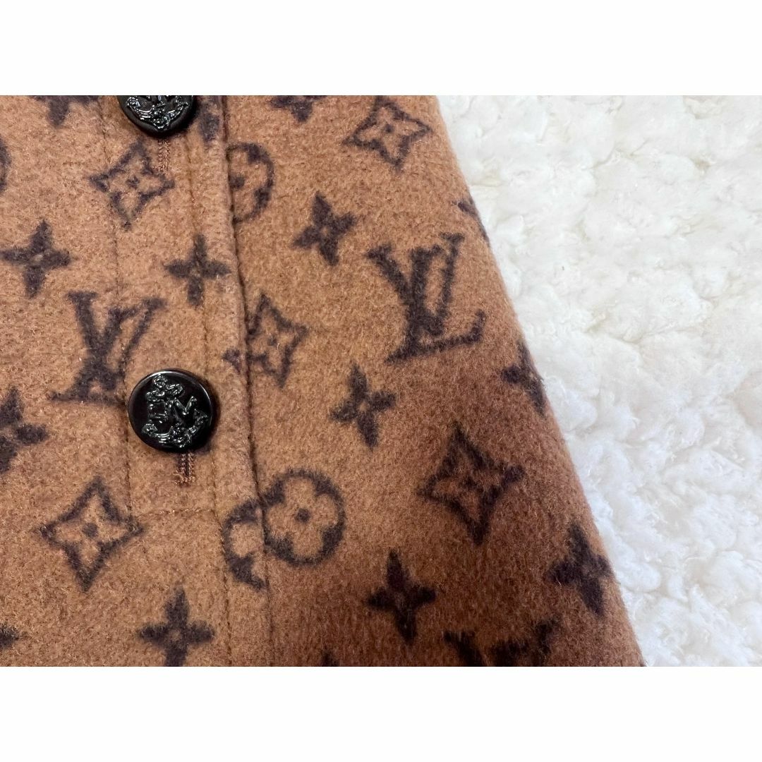 LOUIS VUITTON(ルイヴィトン)のLOUIS VUITTON 極美品 イディールモノグラム ウール スカート 34 レディースのスカート(ミニスカート)の商品写真